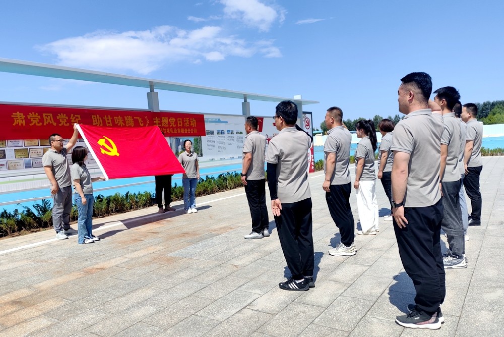 甘肃球王会平台集团传祁甘味乳业开展庆“七一”主题活动